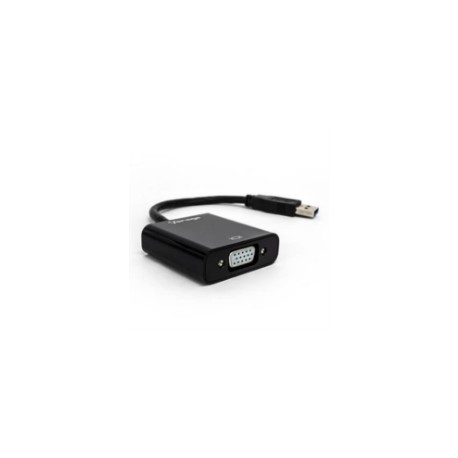 Convertidor Vorago ADP-200 USB 3.0 a VGA FHD Color Negro