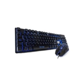 Kit Teclado y Mouse Vorago Start The Game Retroiluminado USB