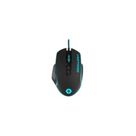 Mouse Gaming Vortred Trapper Sensor Óptico USB Hasta 6400 dpi 7 Botones Color Negro