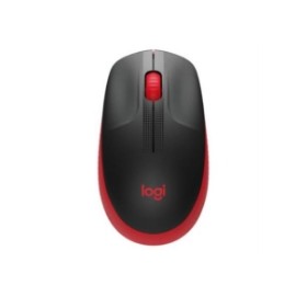 Mouse Logitech M190 Full Size Inalámbrico 1000 dpi USB Color Rojo