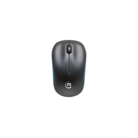 Mouse Manhattan Success Inalámbrico Óptico 1000 dpi Color Negro-Azul