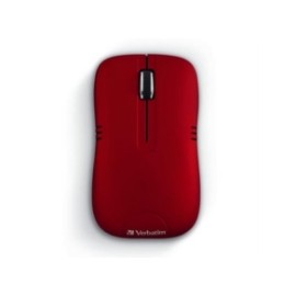 Mouse Verbatim Serie Commuter Óptico Inalámbrico 1200 dpi Color Rojo Mate