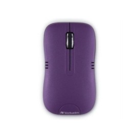 Mouse Verbatim Serie Commuter Óptico Inalámbrico P/Notebooks Color Púrpura Mate