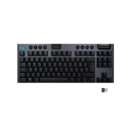 Teclado Logitech G915 TKL Mecánico RGB Inalámbrica Lightspeed Gaming sin Teclado Numérico Color Negro