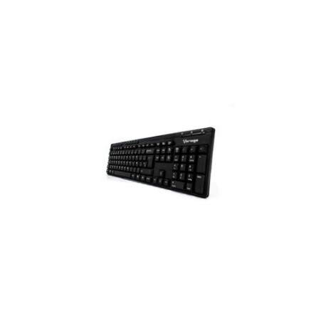 Teclado Vorago KB-202 Multimedia USB Color Negro