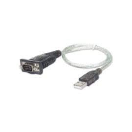 Convertidor Manhattan USB a Serial DB9M 45cm