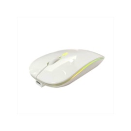 Mouse Nextep Inalámbrico Recargable Delgado/Silencioso RGB 1600 dpi Color Blanco