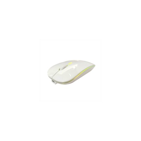 Mouse Nextep Inalámbrico Recargable Delgado/Silencioso RGB 1600 dpi Color Blanco