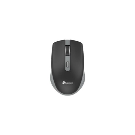 Mouse Nextep Inalámbrico Recargable Switch Encendido 1600 dpi Color Negro-Gris