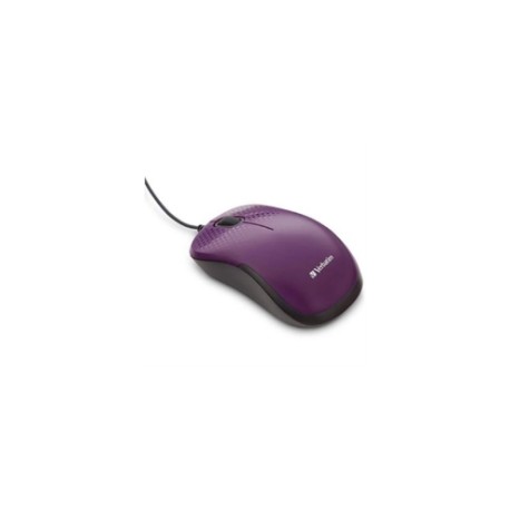 Mouse Verbatim Silent Corded Óptico Color Violeta