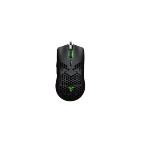 Mouse Vorago Game Factor MOG501 Ultralight Switch RGB 6200 dpi 6 Botones Color Negro