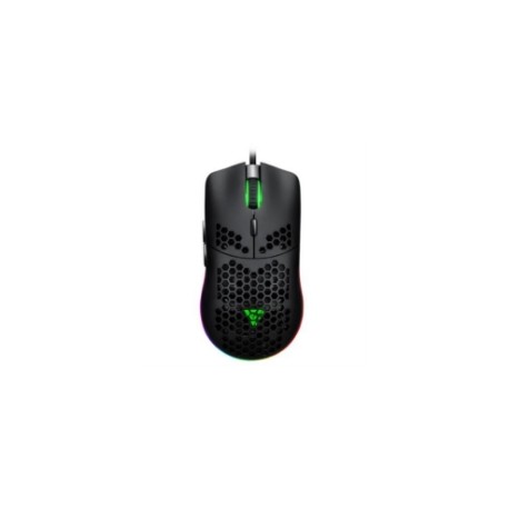 Mouse Vorago Game Factor MOG601 Ultralight RGB Sensor PMW3389 16000 dpi 7 Botones Color Negro