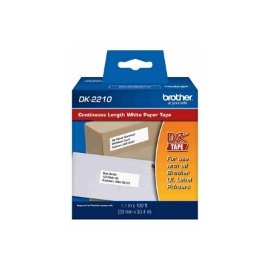 CINTA BROTHER PAPEL BLANCO CONTINUO 1-1/7 x 100 PI