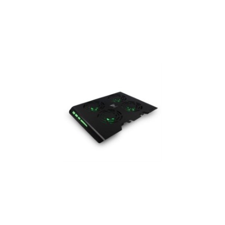 Base Enfriadora Vorago Game Factor CPG400 Laptop 4 Ventiladores RGB Aluminio USB Color Negro