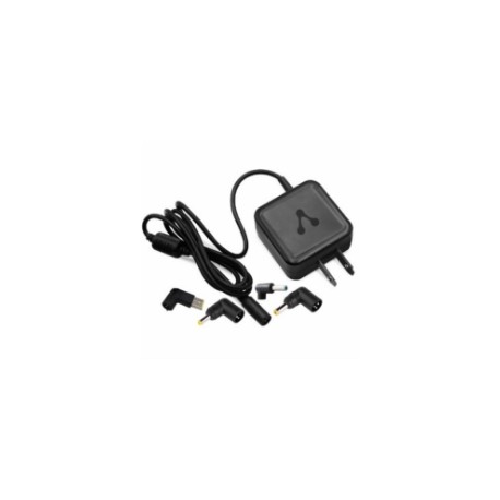 Adaptador Vorago AU-405 Universal 65W 4 Conectores Color Negro