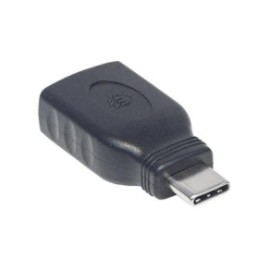 Adaptador Manhattan USB-C 3.1 Gen 1 Super Velocidad CM/AH 5 Gbps Color Negro