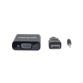 Convertidor Manhattan HDMI/VGA con Audio Color Negro