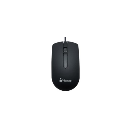 Mouse Nextep Alámbrico USB 1000 dpi Color Negro