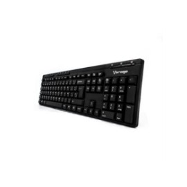 Teclado Vorago KB-202 Multimedia USB Color Negro