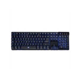 Teclado Vorago KB-502 Multimedia Iluminado RGB USB Color Negro