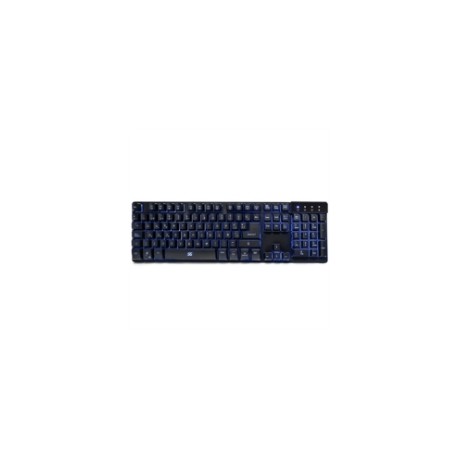 Teclado Vorago KB-502 Multimedia Iluminado RGB USB Color Negro