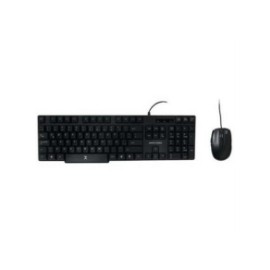 KIT TECLADO PERFECT CHOICE ANTIDERRAMES CONEXIoN USB NEGRO